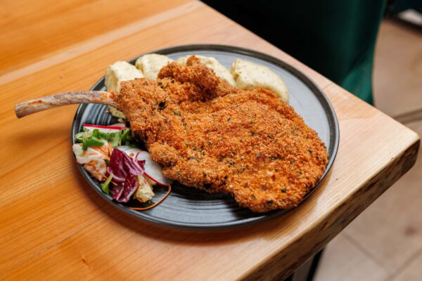 cotlet de porc cu piure trufe